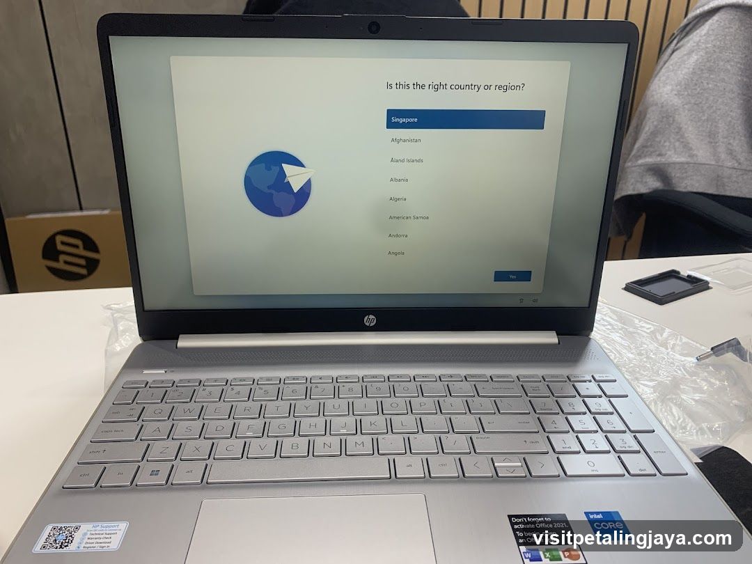 HP Laptop Setup