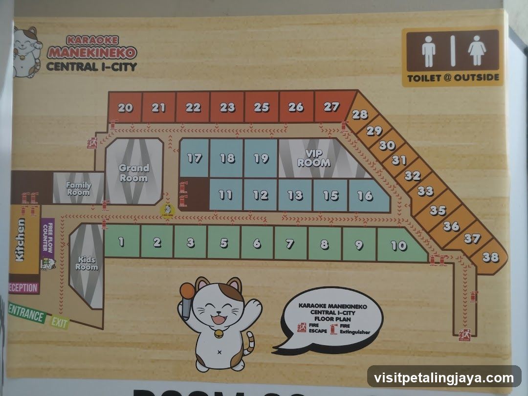 Karaoke Manekineko Central I-City Floor Plan