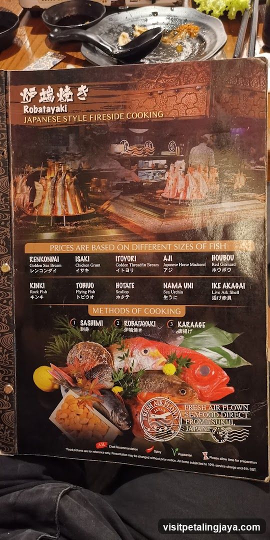 Robatayaki Japanese Style Fireside Cooking