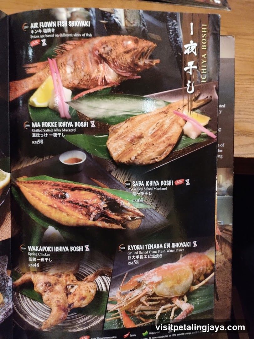 Japanese Grilled Fish and Prawns