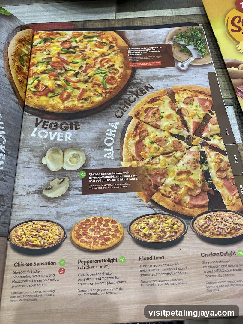 Pizza Menu