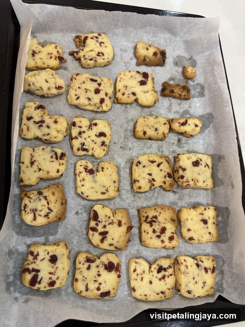 Cranberry Shortbread Cookies