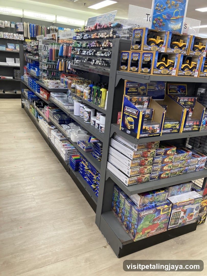 Art and Craft Supplies Aisle