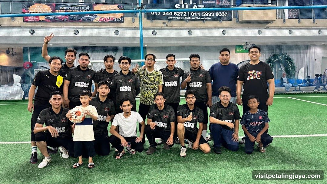 Group Photo at Indoor Soccer Field