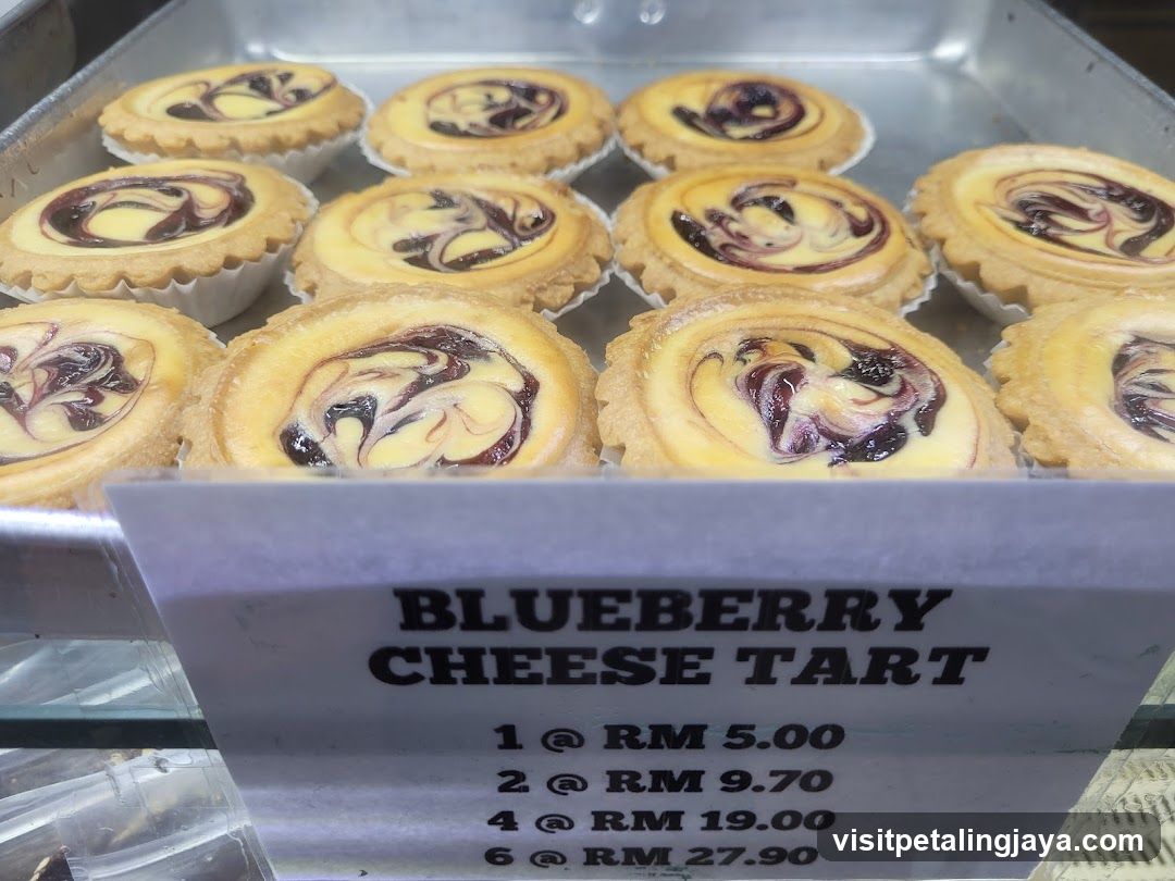 Blueberry Cheese Tart Menu