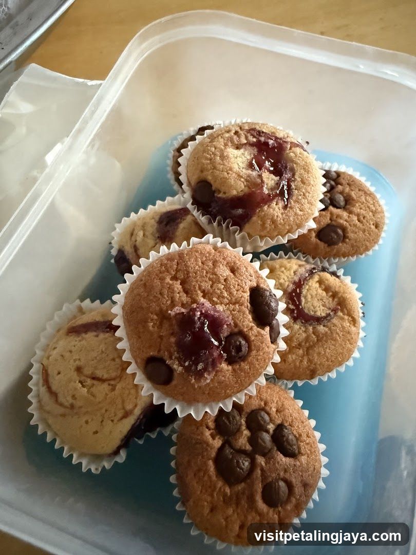 Muffins in a container