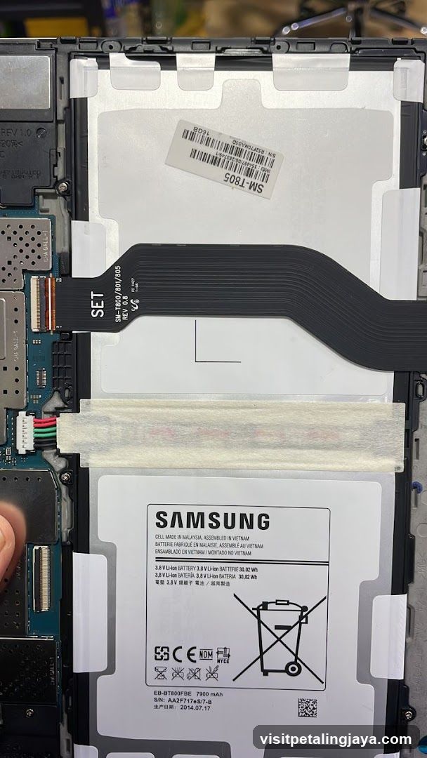 Samsung Tablet Internal Components