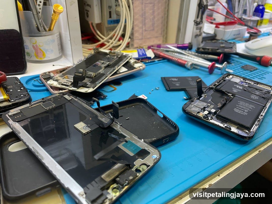 Disassembled Smartphones