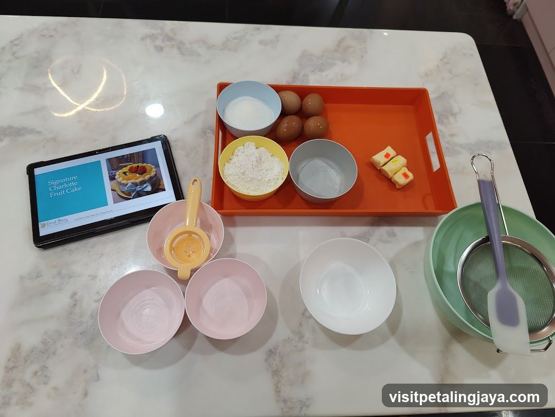 Baking Ingredients and Recipe Display