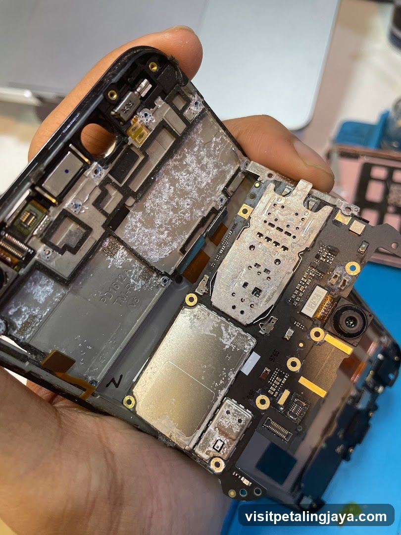 Disassembled Smartphone Circuit Board