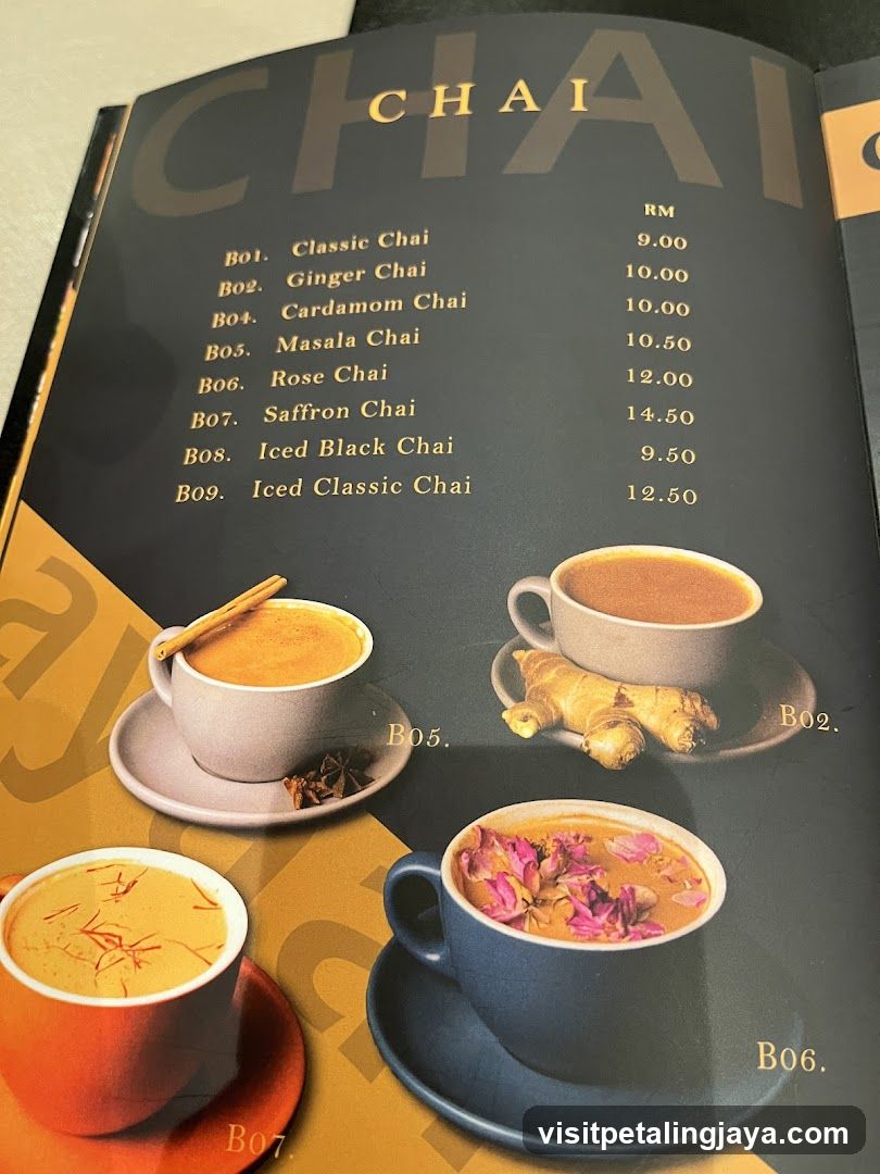 Chai Menu