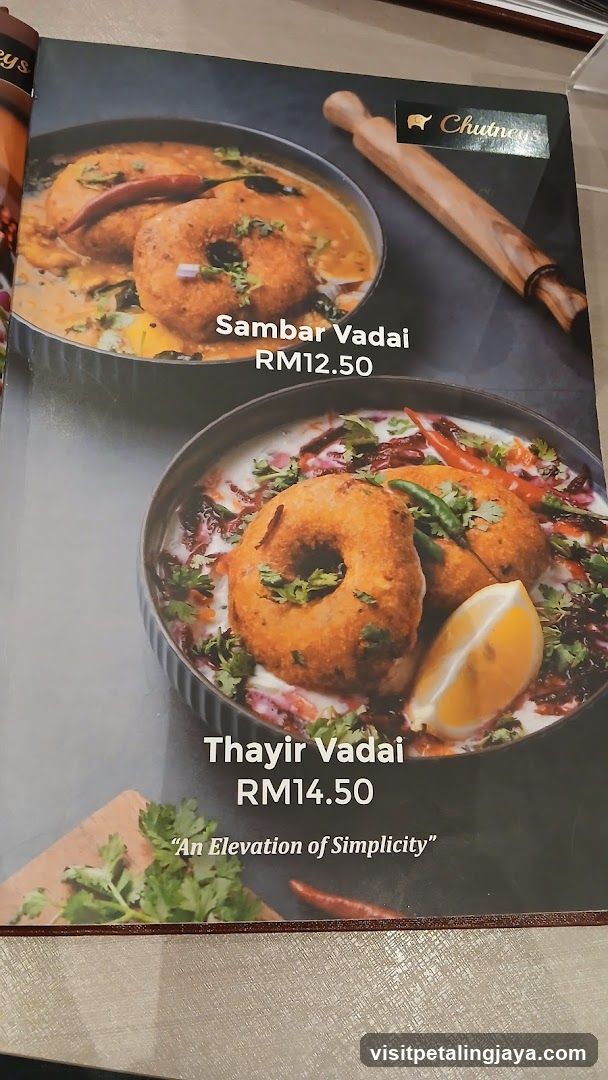Chutneys Menu