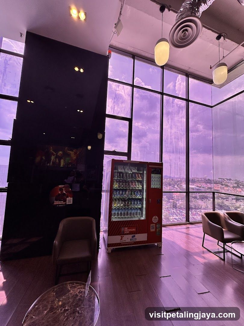 Vending Machine in a Lounge Area