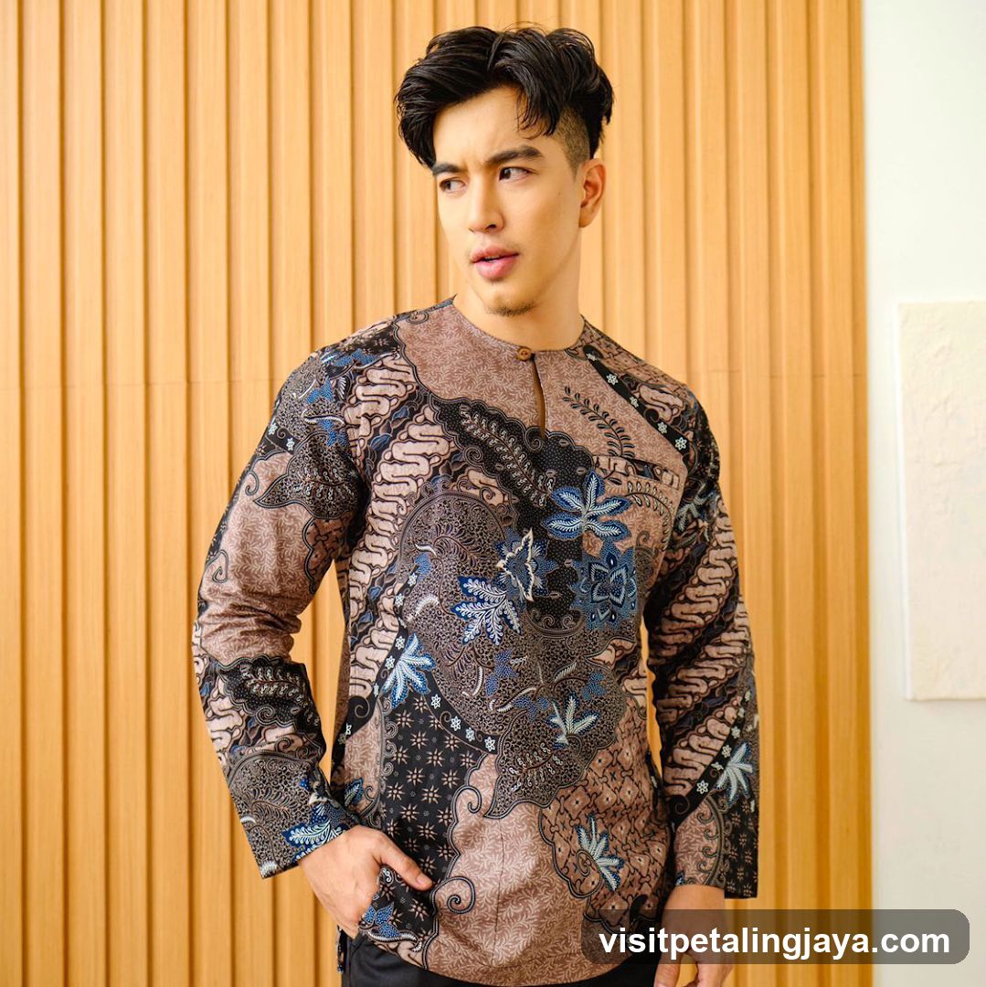Man in Batik Shirt