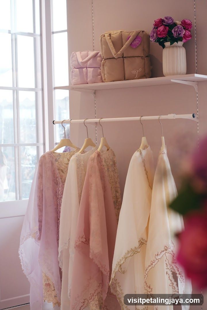 Softly Lit Boutique Display