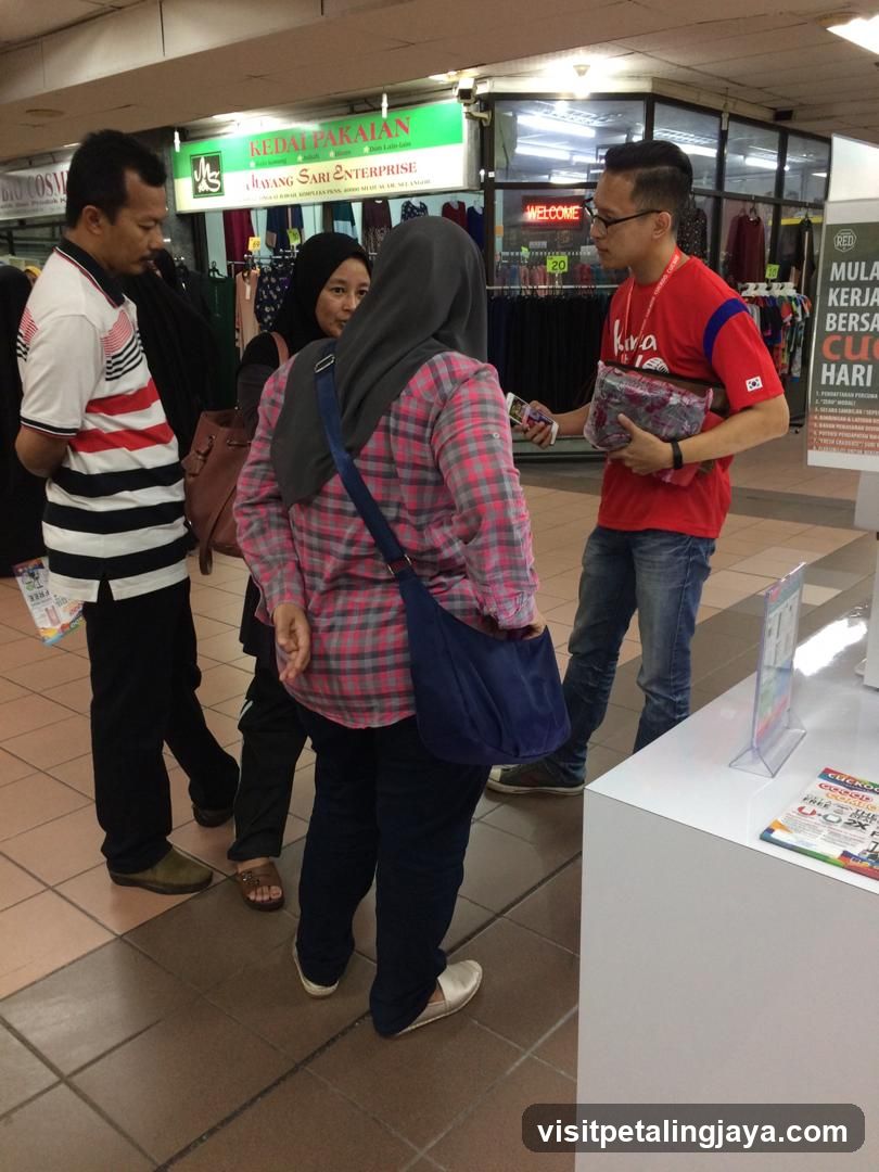 People interacting in a store