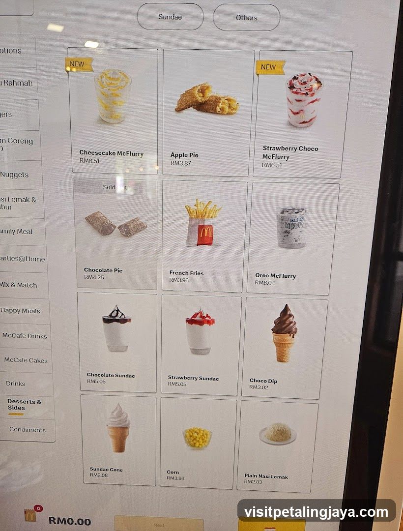 Desserts & Sides Menu