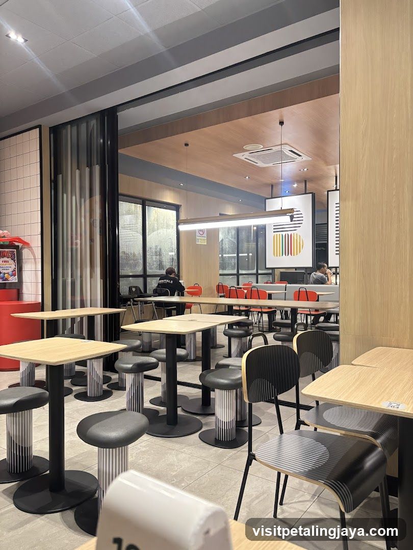Modern Fast Food Restaurant Interior