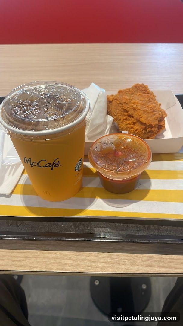McCafé Drink and Fried Chicken