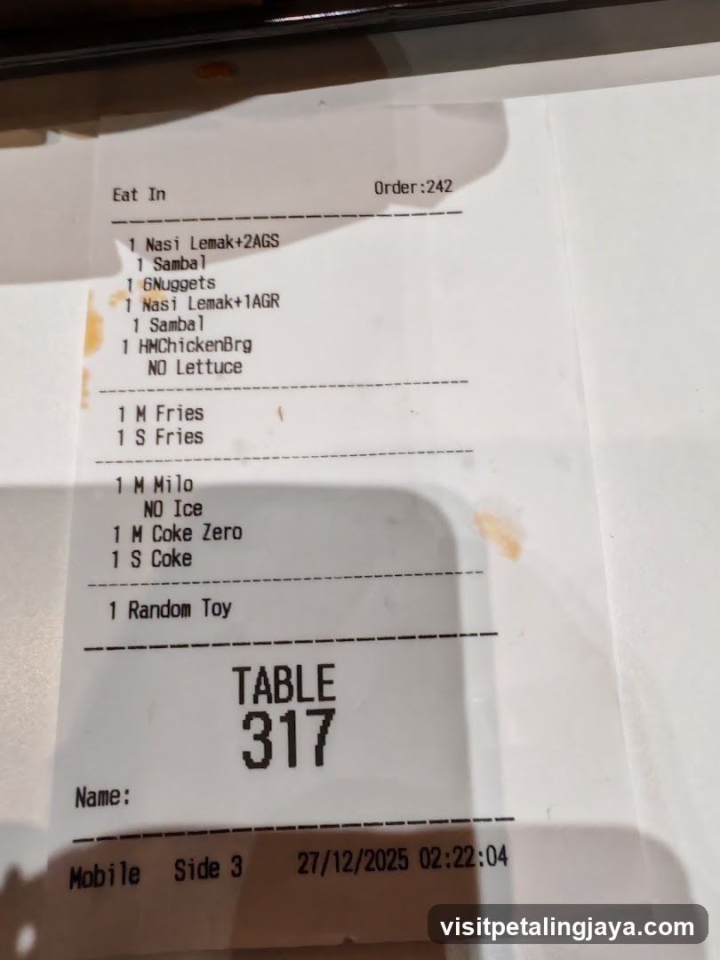 Order Receipt