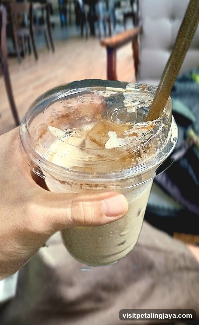 Iced Coffee with Straw