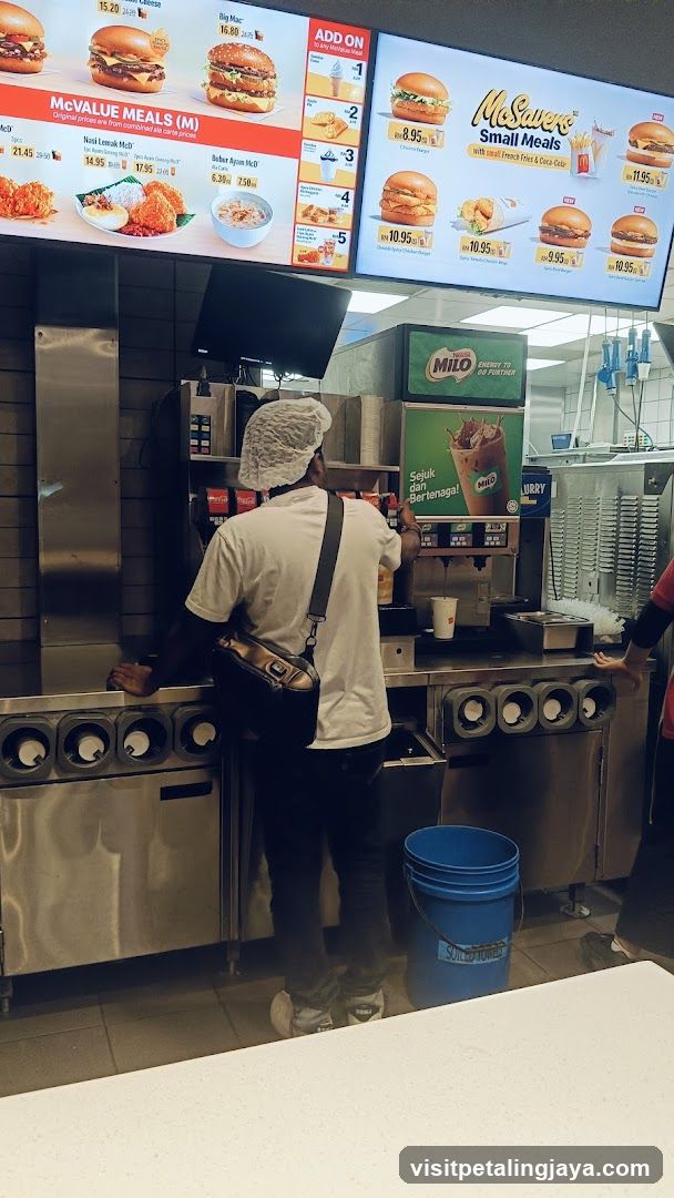 McDonald's Food Display and Drink Station