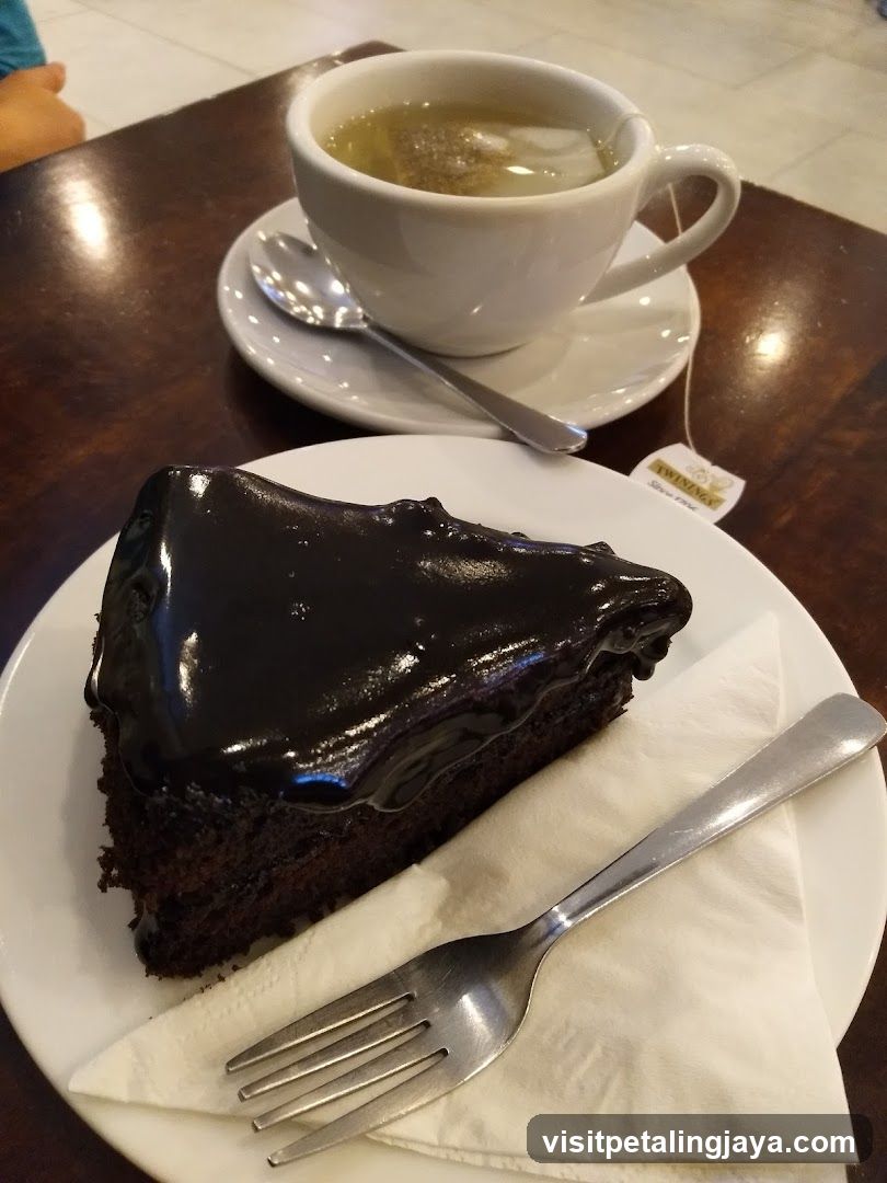 Chocolate Cake and Tea