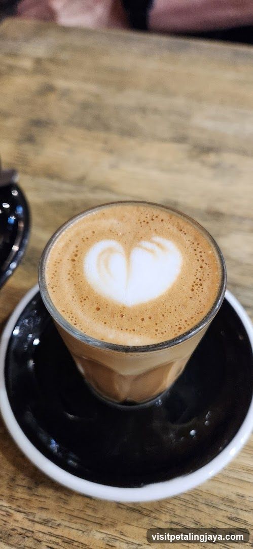 Latte with Heart Art