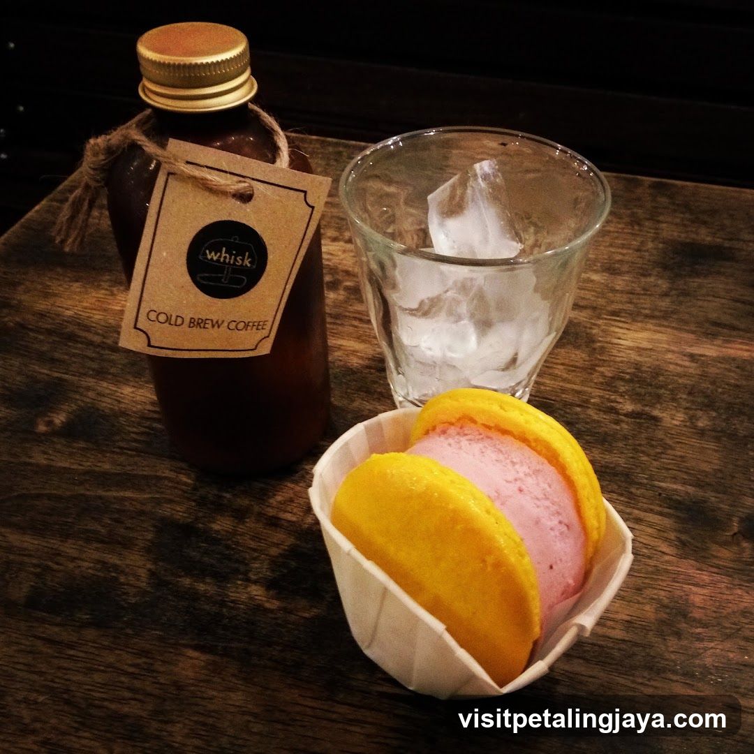 Cold Brew Coffee and Ice Cream Macaron