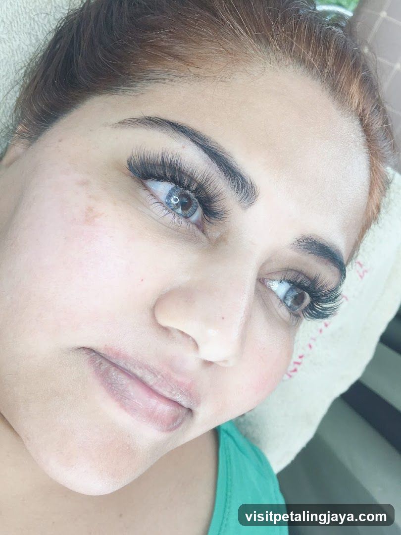 Woman with Eyelash Extensions
