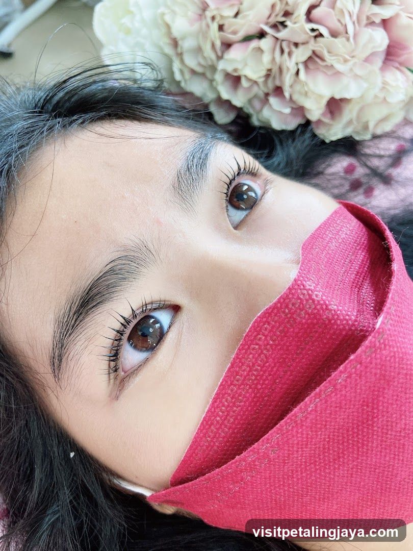 Woman with Eyelash Lift