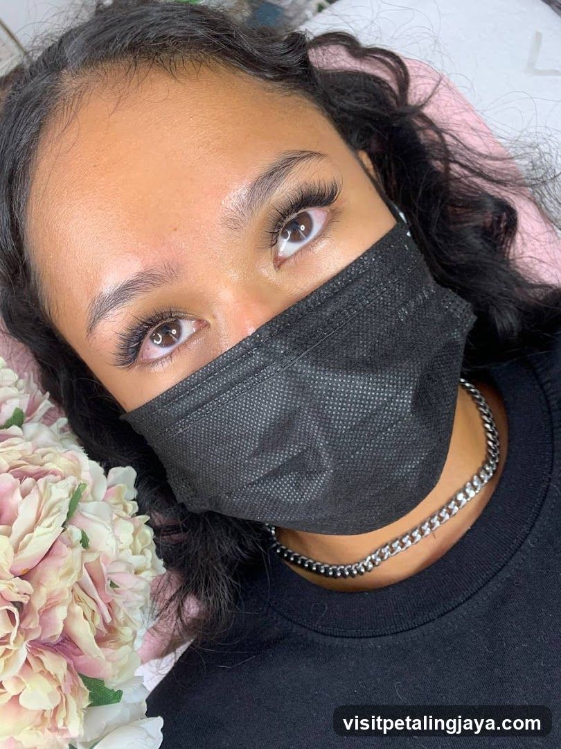 Woman with Eyelash Extensions