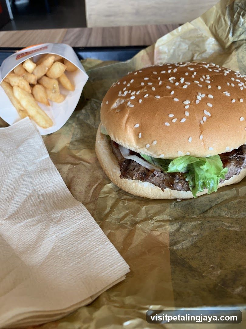 Burger and Fries