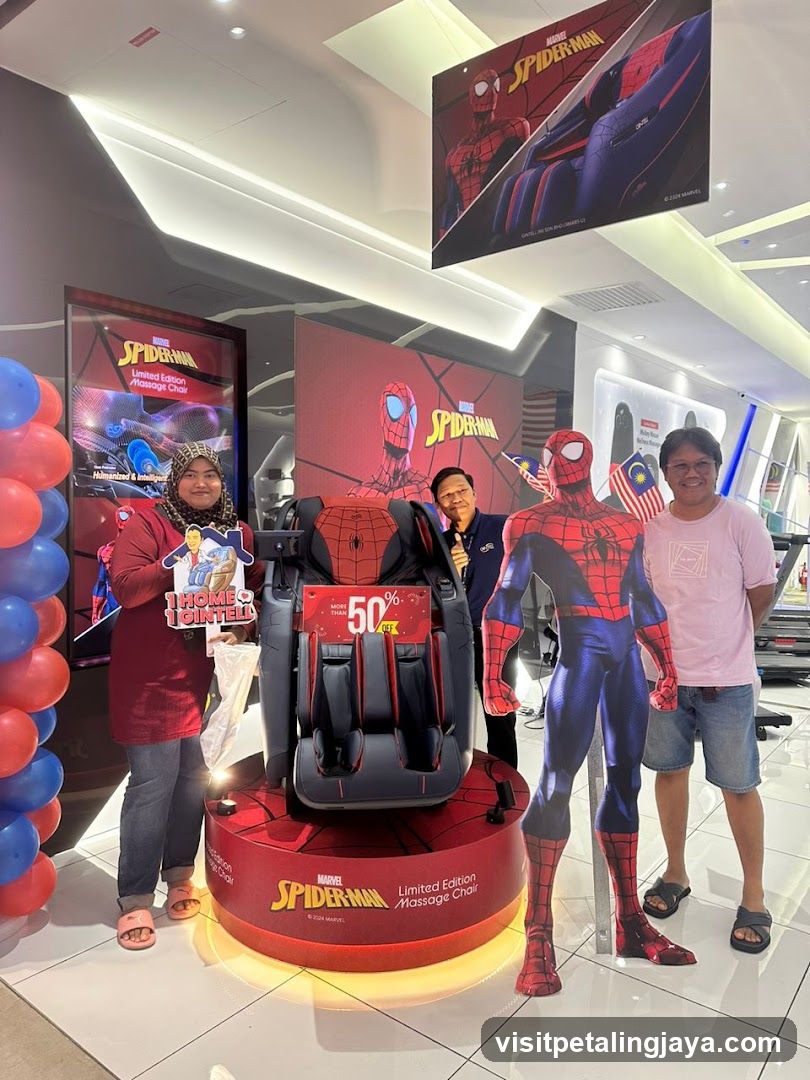 Spider-Man Limited Edition Massage Chair Display