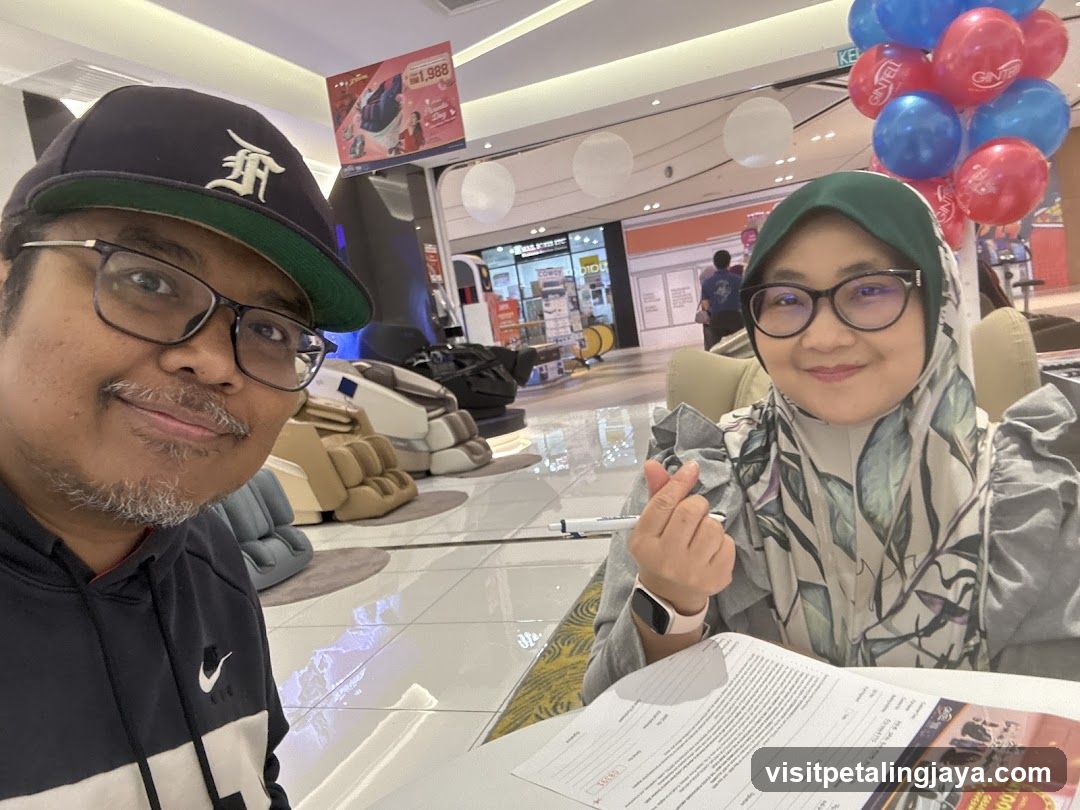 Couple Posing in a Mall