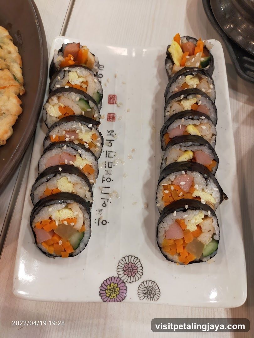Kimbap on a Plate