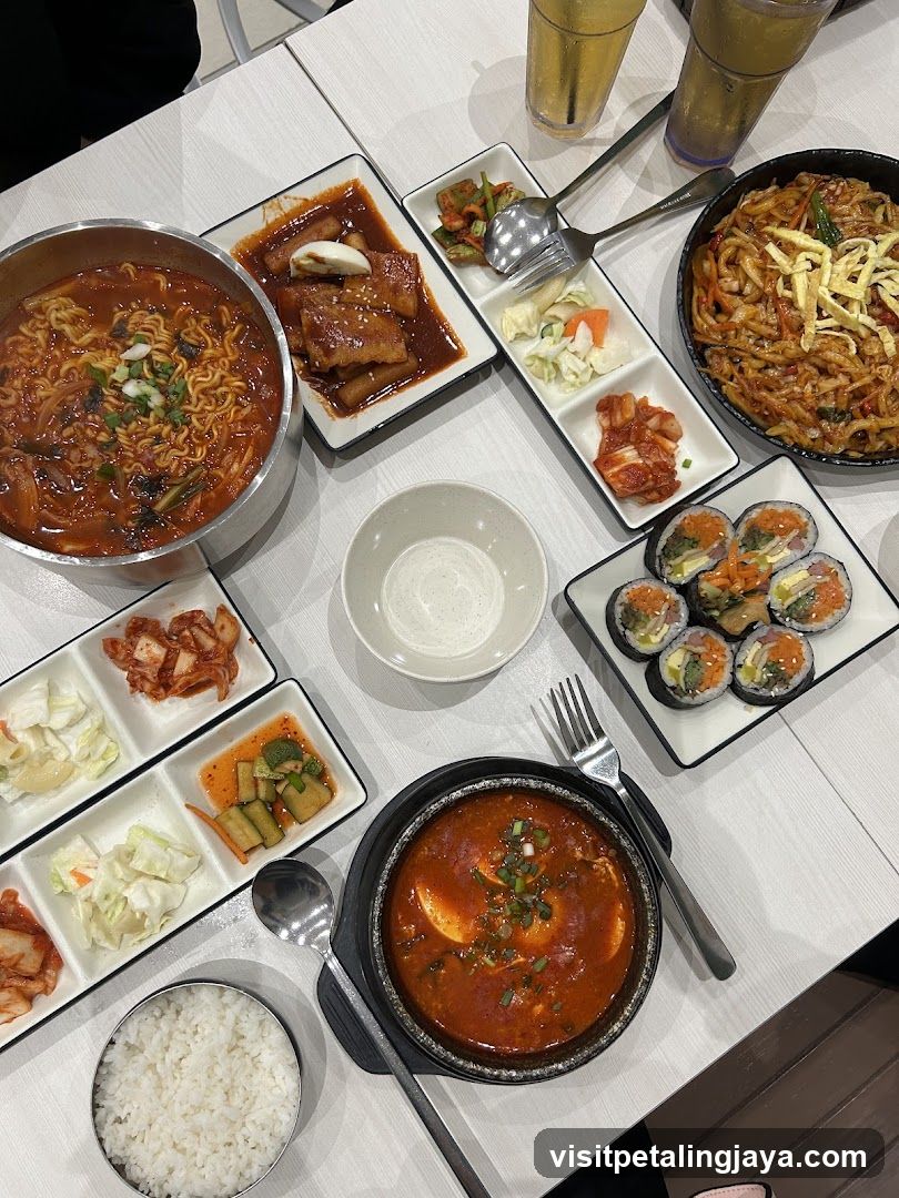 Korean Food Spread