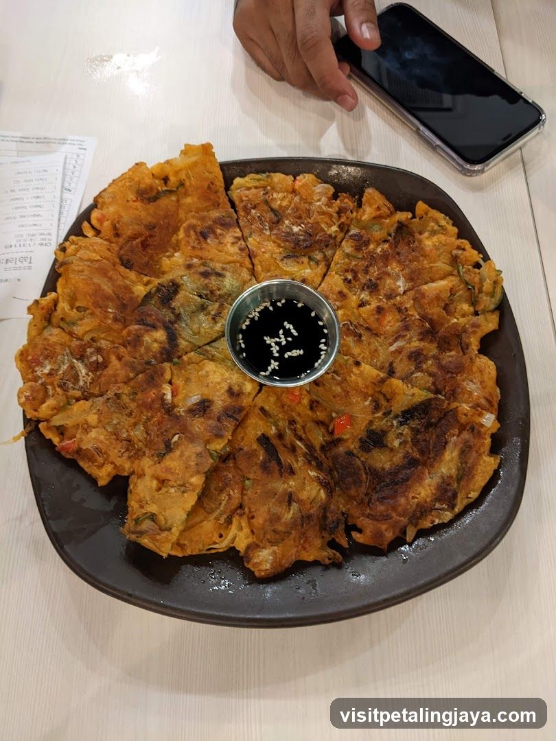 Kimchi Pancake with Dipping Sauce