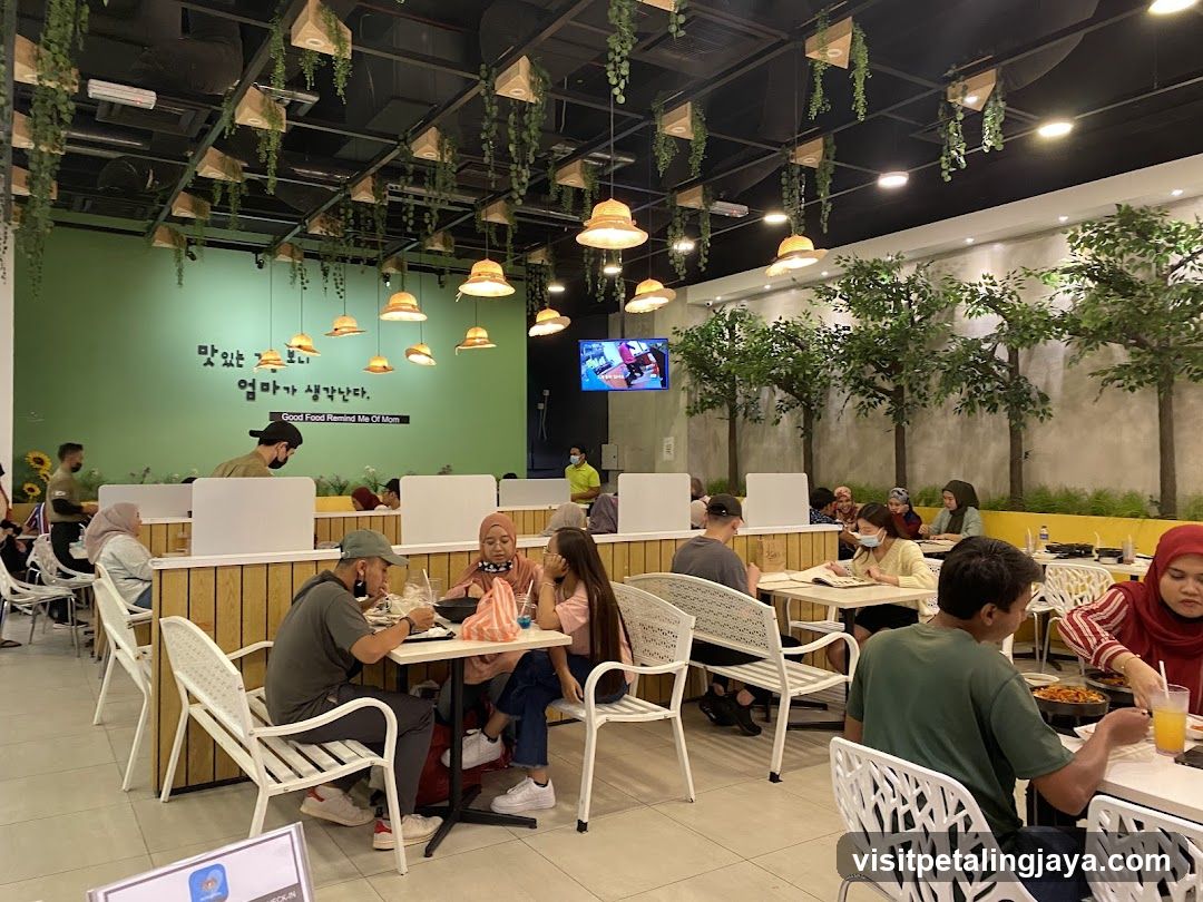 Restaurant Interior with Diners