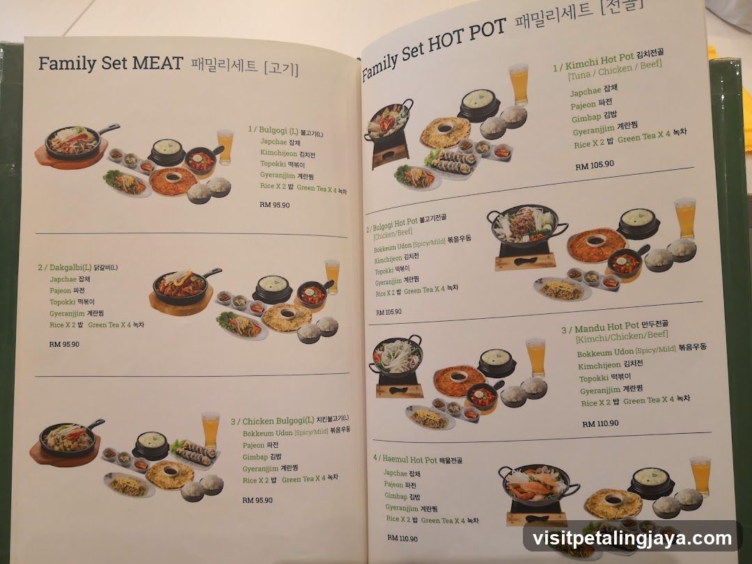 Family Set MEAT 패밀리세트 [고기] Family Set HOT POT 패밀리세트 [전골]