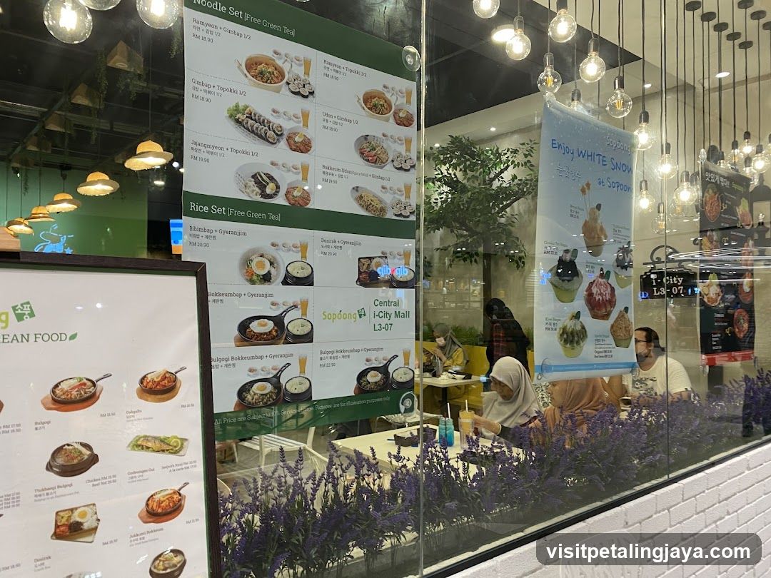 Korean Food Menu