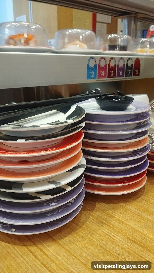 Sushi Plates on Conveyor Belt