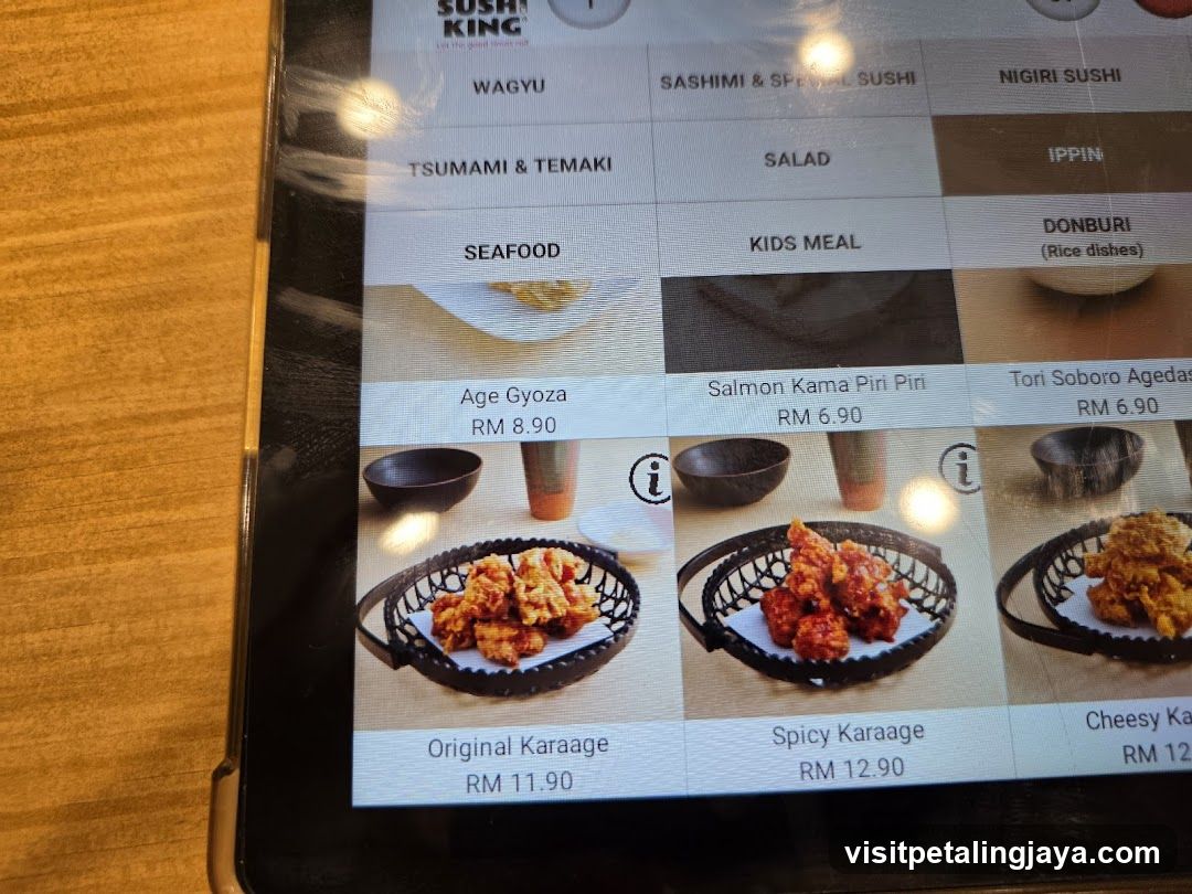 Sushi King Menu