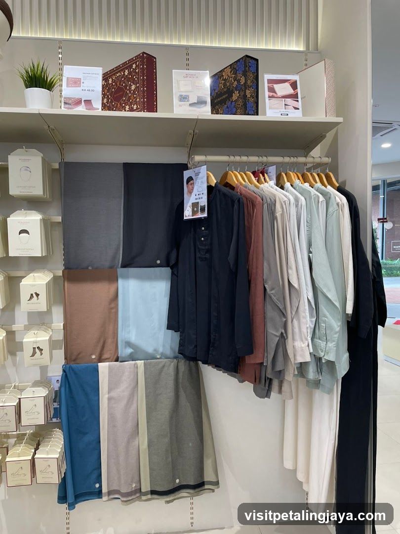 Islamic Clothing and Accessories Display