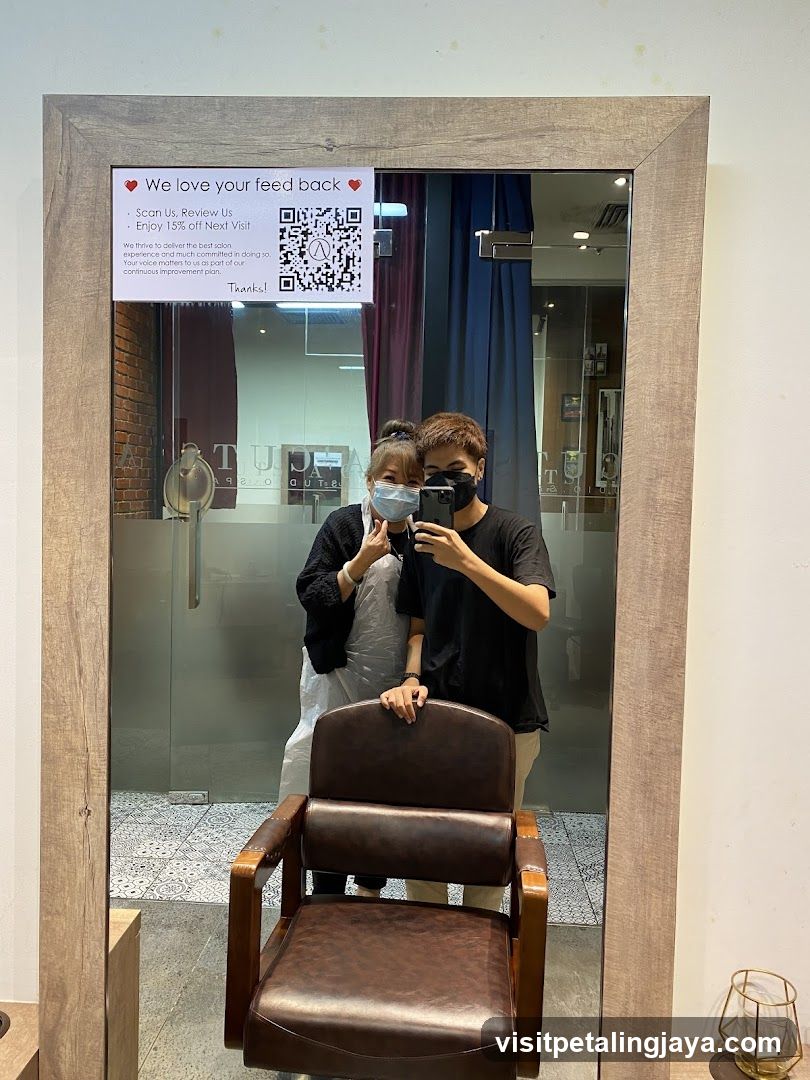 Salon Interior with Mirror and Chairs
