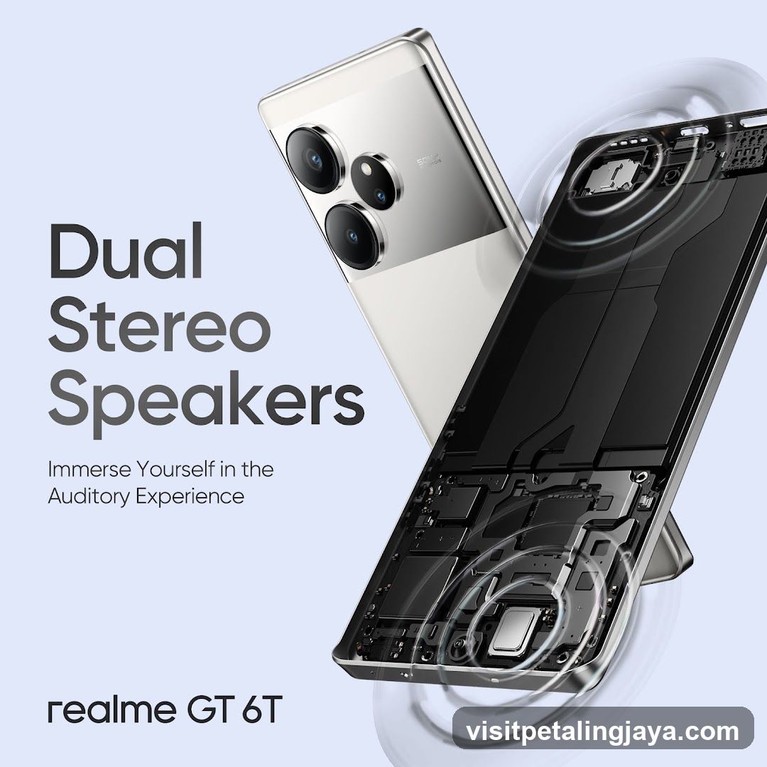 Realme GT 6T Dual Stereo Speakers