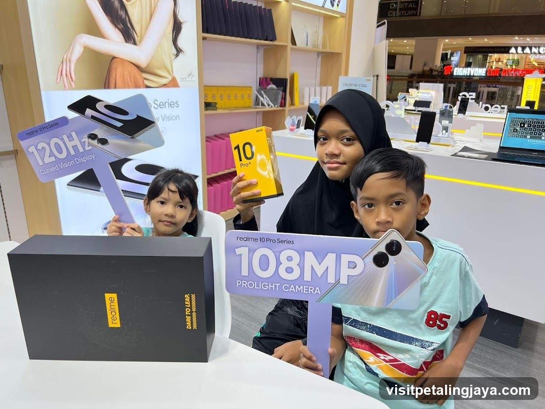 Children with Realme products