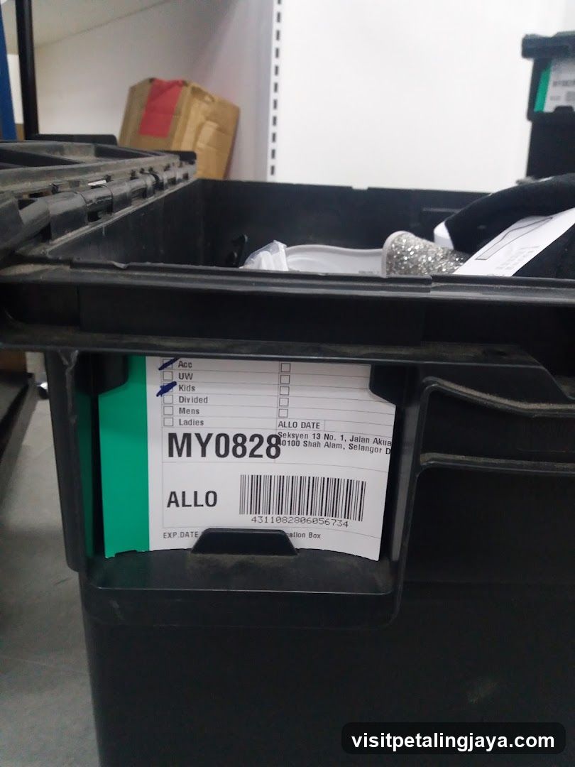 Storage Bin Label