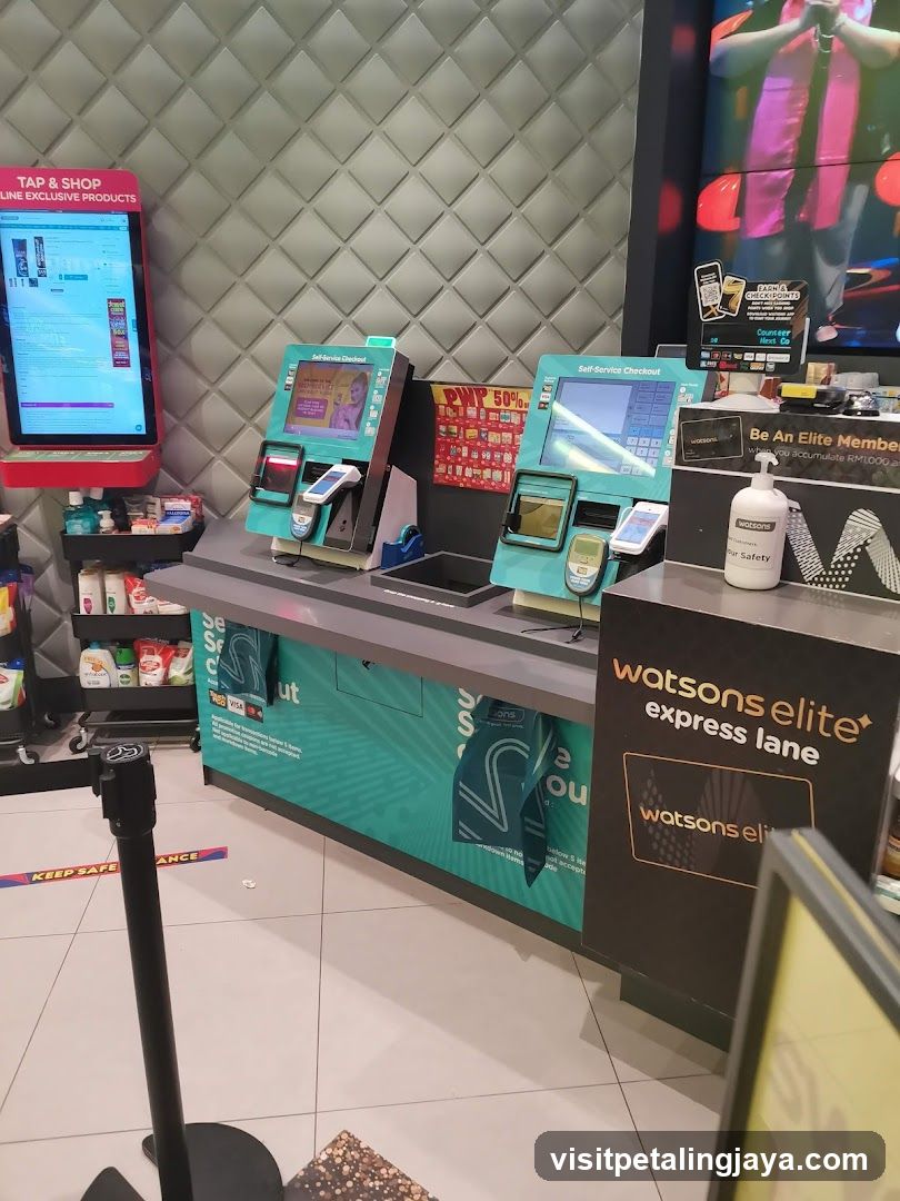 Self-Service Checkout Area
