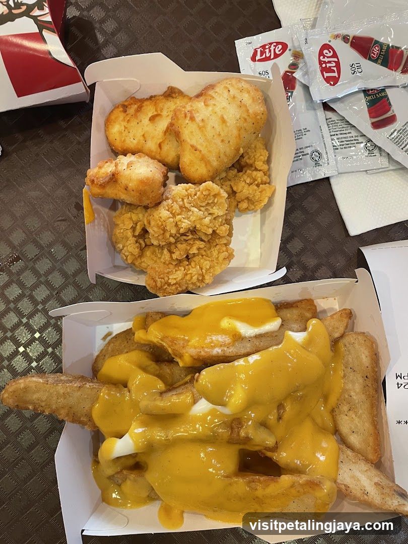 Fried Chicken and Cheese Fries
